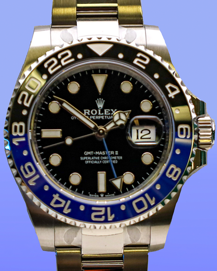 2025 Rolex GMT-Master II "Batman" 40MM Black Dial Oyster Bracelet (126710BLNR)