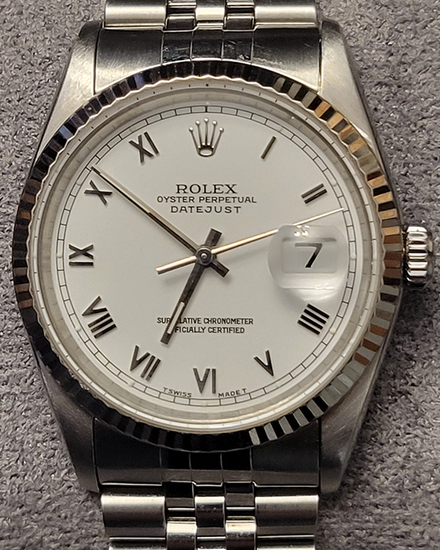 Rolex Datejust 36MM White Dial Jubilee Bracelet (16234)