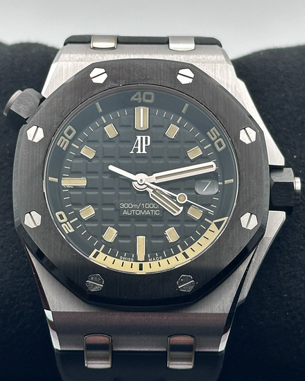 2021 Audemars Piguet Royal Oak Offshore Diver L. E. 42MM Black Dial Rubber Strap (15720CN.OO.A002CA.01)