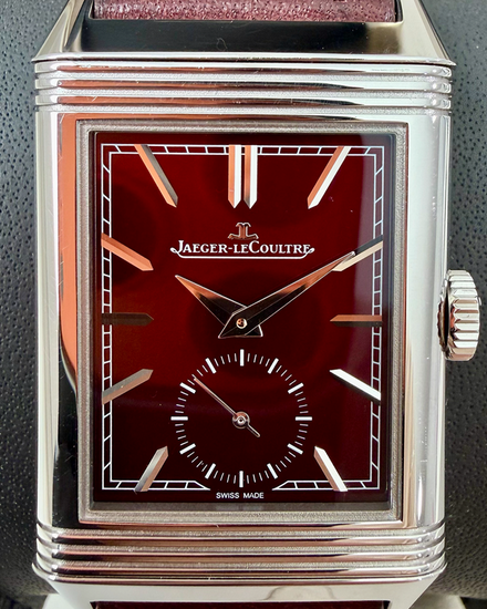 2021 Jaeger-LeCoultre Reverso Tribute Monoface Small Seconds S.E. 27.4MM Red Dial Leather Strap (Q397846J)