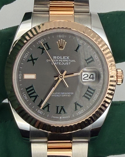 2025 Rolex Datejust "Wimbledon" 41MM Slate Dial Two-Tone Oyster Bracelet (126331)