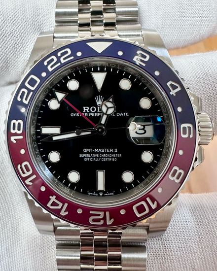 2025 Rolex GMT-Master II "Pepsi" 40MM Black Dial Jubilee Bracelet (126710BLRO)