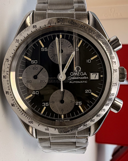 1992 Omega Speedmaster Date Albertville Winter Olympics L.E. 39MM Black Dial Aftermarket Steel Bracelet (175.0043)