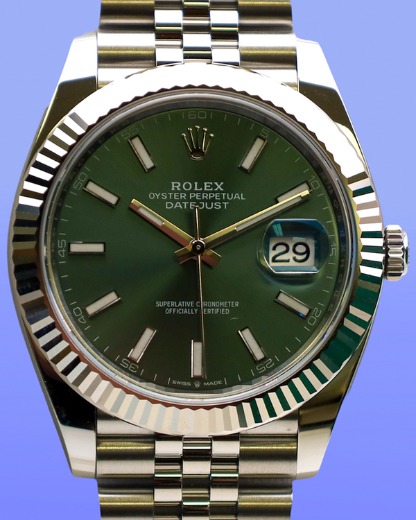 Rolex Datejust (Mint Green Fluted Jubilee)