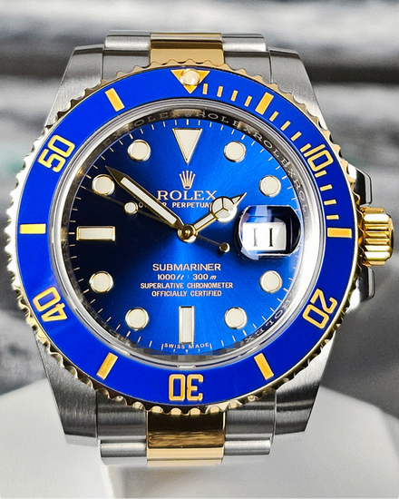 2016 Rolex Submariner "Bluesy" 40MM Blue Dial Two-Tone Oyster Bracelet (116613LB)