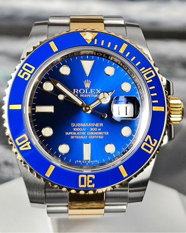 2016 Rolex Submariner "Bluesy" 40MM Blue Dial Two-Tone Oyster Bracelet (116613LB)
