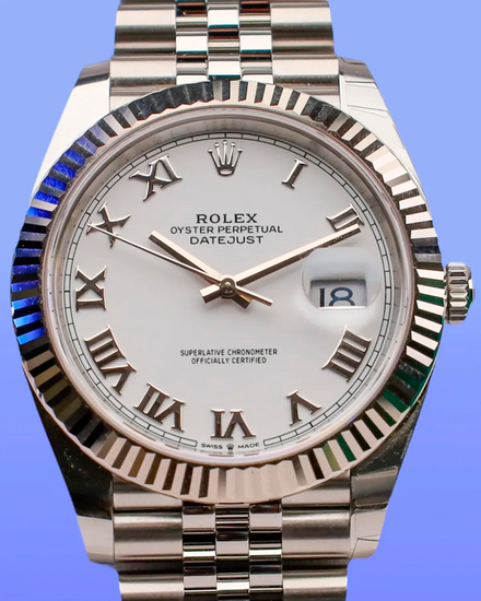2025 Rolex Datejust 41MM White Dial Jubilee Bracelet (126334)