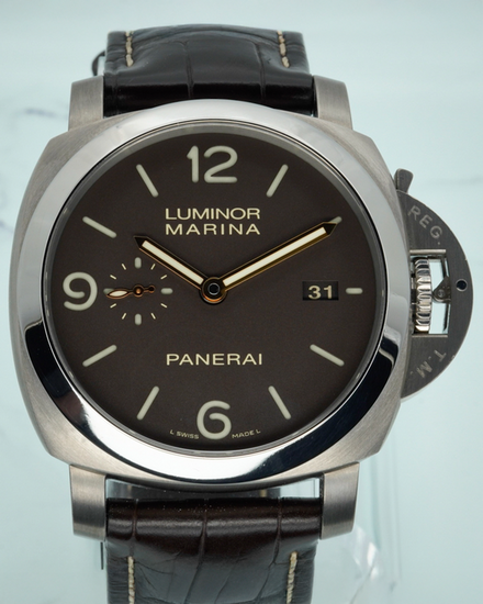 Panerai Luminor Marina 1950 3 Days 44MM Brown Dial Leather Strap (PAM00351)