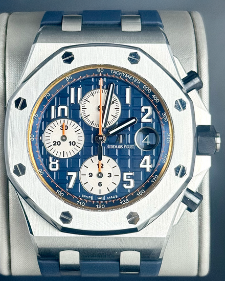 2016 Audemars Piguet Royal Oak Offshore "Navy" 42MM Blue Dial Rubber Strap (26470ST)