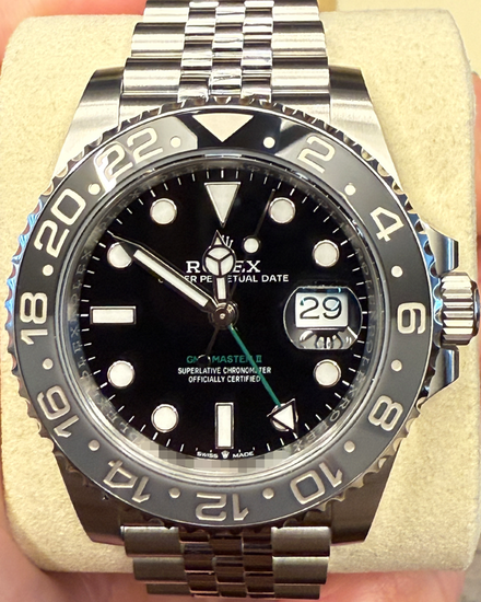 2025 Rolex GMT-Master II "Bruce Wayne" 40MM Black Dial Jubilee Bracelet (126710GRNR)
