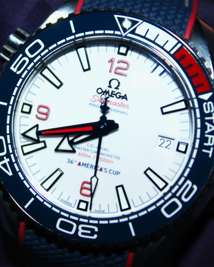 2021 Omega Seamaster Planet Ocean 600M America's Cup L.E. 43.5MM White Dial Rubber Strap (215.32.43.21.04.001)