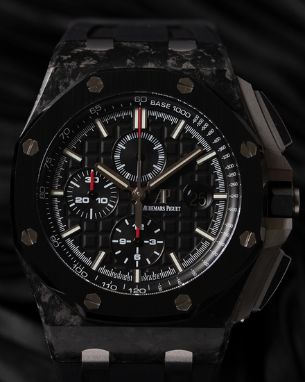 Audemars Piguet Royal Oak Offshore Chronograph 44MM Black Dial Rubber Strap (26400AU)