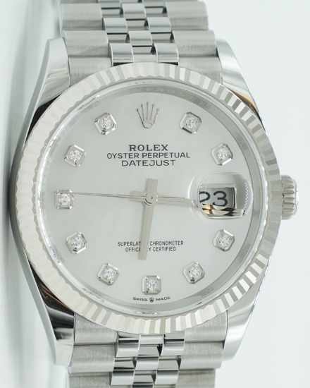 2025 Rolex Datejust 36MM Mother Of Pearl Dial Jubilee Bracelet (126234)