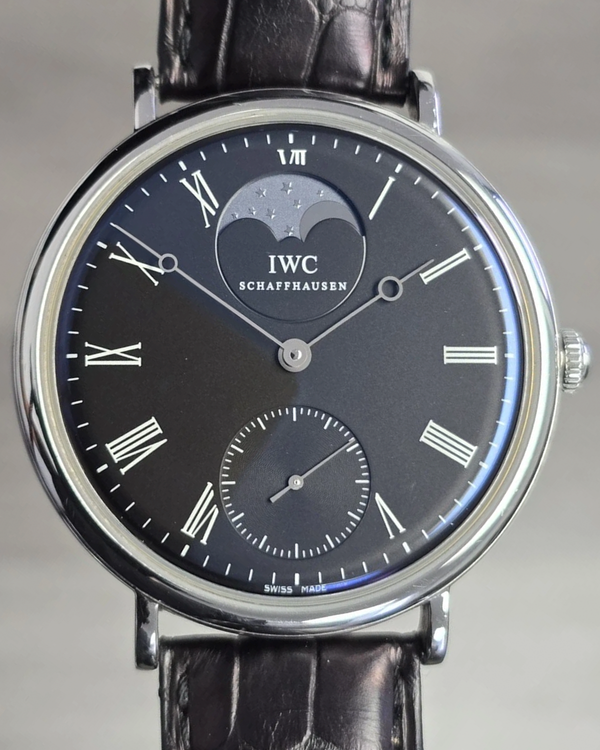 IWC Schaffhausen Portofino 46MM Black Dial Leather Strap (IW544801)