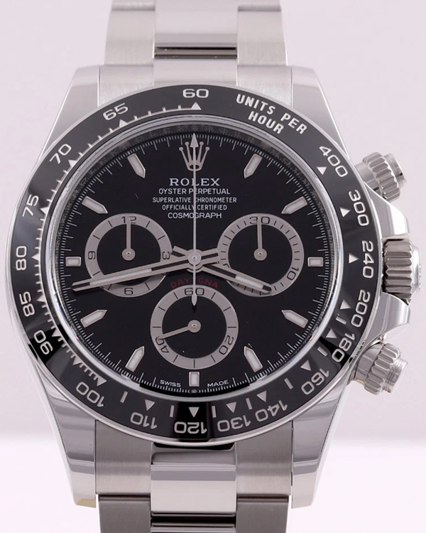 2024 Rolex Cosmograph Daytona 40MM Black Dial Oyster Bracelet (126500LN)