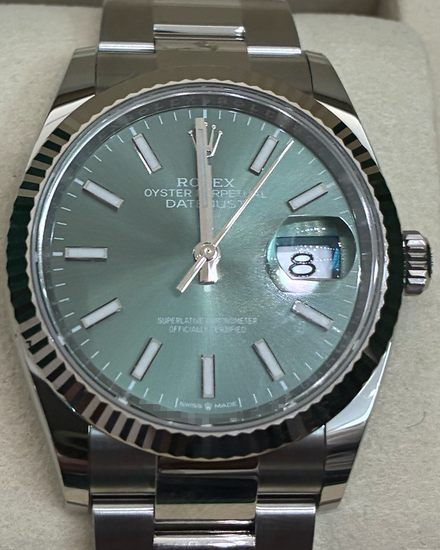 2025 Rolex Datejust 36MM Green Dial Oyster Bracelet (126234)