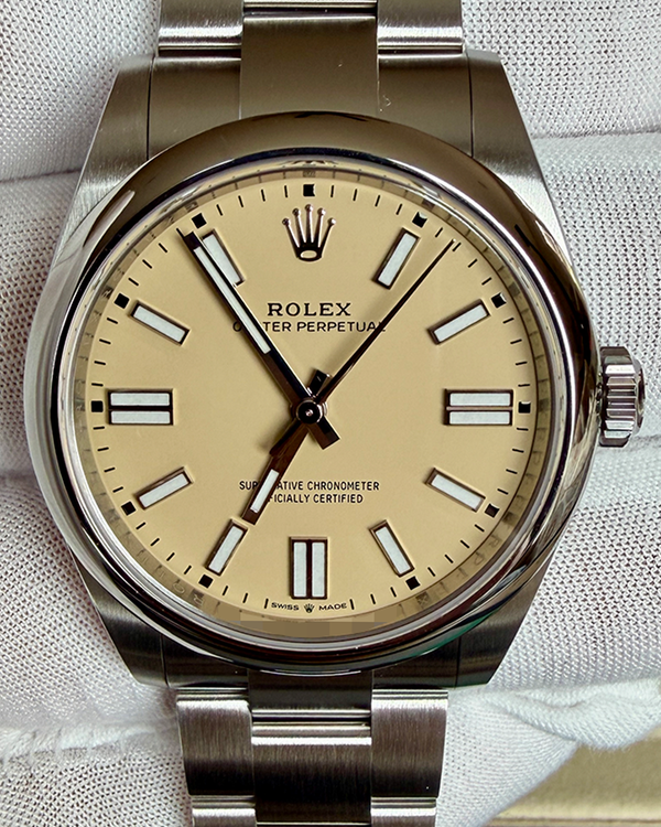 2025 Rolex Oyster Perpetual 41MM Beige Dial Oyster Bracelet (134300)