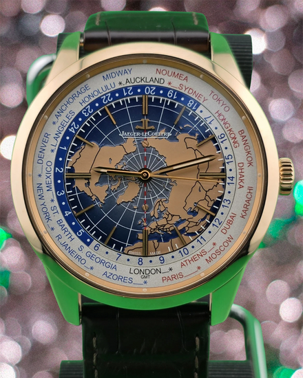 2015 Jaeger-LeCoultre Geophysic Universal Time 41.6MM Blue Dial Leather Strap (Q8102520)