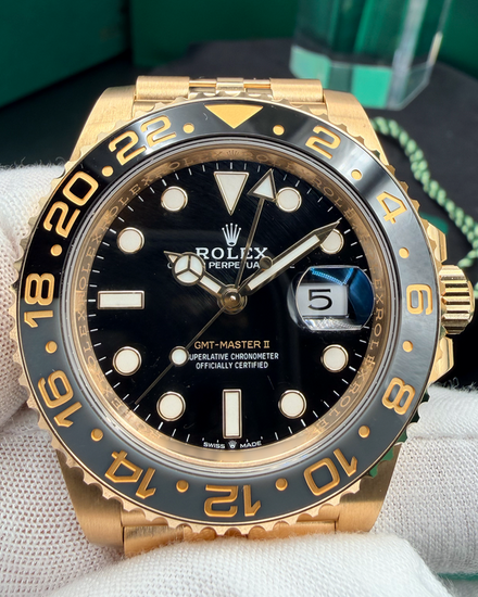 2025 Rolex GMT-Master II "Zombie" 40MM Black Dial Yellow Gold Jubilee Bracelet (126718GRNR)