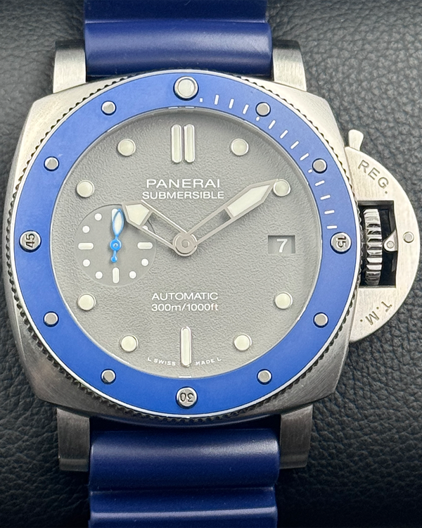 2022 Panerai Submersible 42MM Grey Dial Rubber Strap (PAM00959)