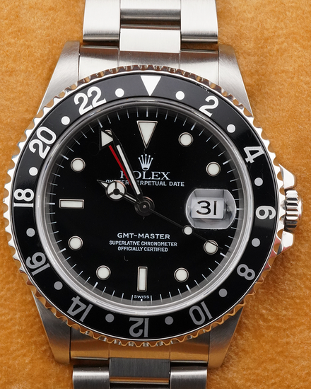 1997 (U Serial) Rolex GMT-Master 40MM Black Dial Steel Bracelet (16700)