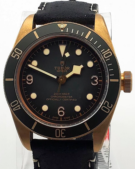 2021 Tudor Black Bay Bronze 43MM Grey Dial Leather Strap (79250BA)