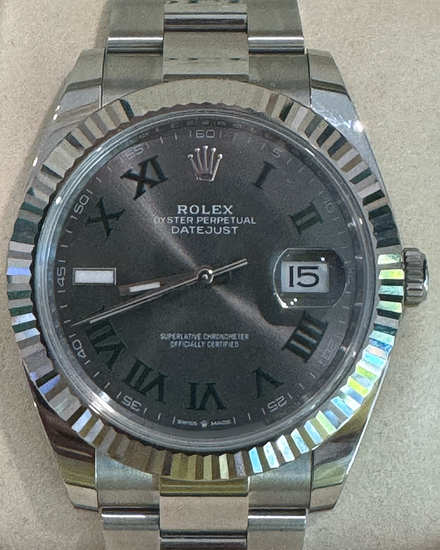 2025 Rolex Datejust "Wimbledon" 41MM Slate Dial Oyster Bracelet (126334)