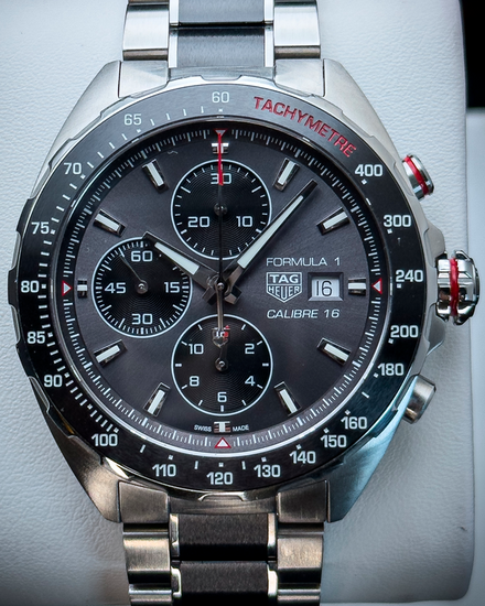 2020 Tag Heuer Formula 1 Calibre 16 Chronograph 44MM Grey Dial Two-Tone Bracelet (CAZ2012.BA0970)
