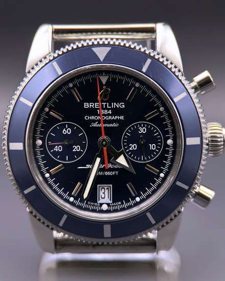2016 Breitling Superocean Heritage Chronograph 44MM Blue Dial Steel Bracelet (A2337016/C856)