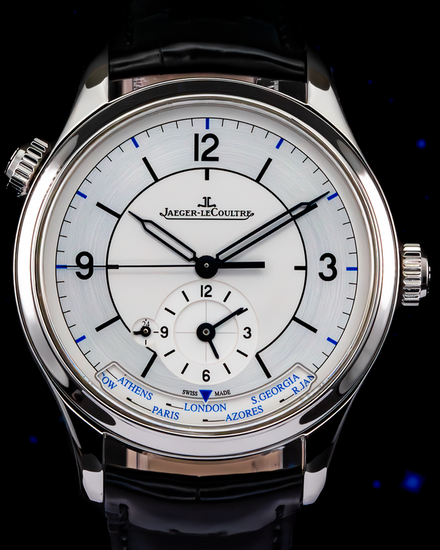 2020 Jaeger-LeCoultre Master Geographic 39MM Silver Dial Leather Strap (Q1428530)
