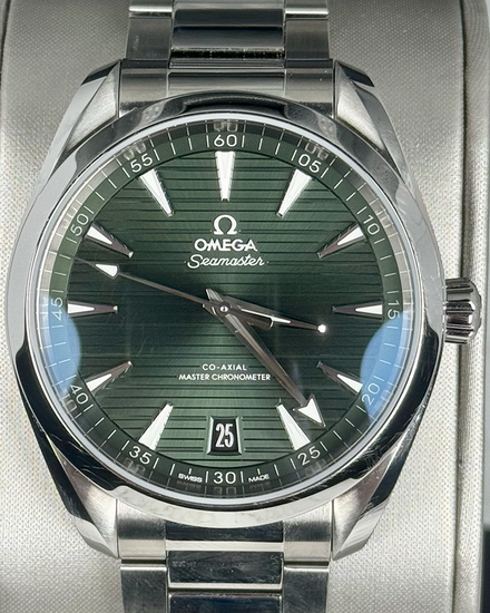 No Reserve - Omega Seamaster Aqua Terra 150M 41MM Green Dial Steel Bracelet (220.10.41.21.10.001)