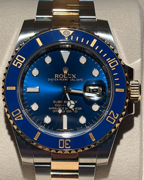 Rolex Submariner Date "Bluesy" 40MM Blue Dial Two-Tone Oyster Bracelet (116613LB)