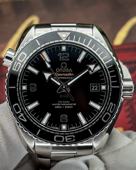 2019 Omega Seamaster Planet Ocean 600M 43.5MM Black Dial Steel Bracelet (215.30.44.21.01.001)