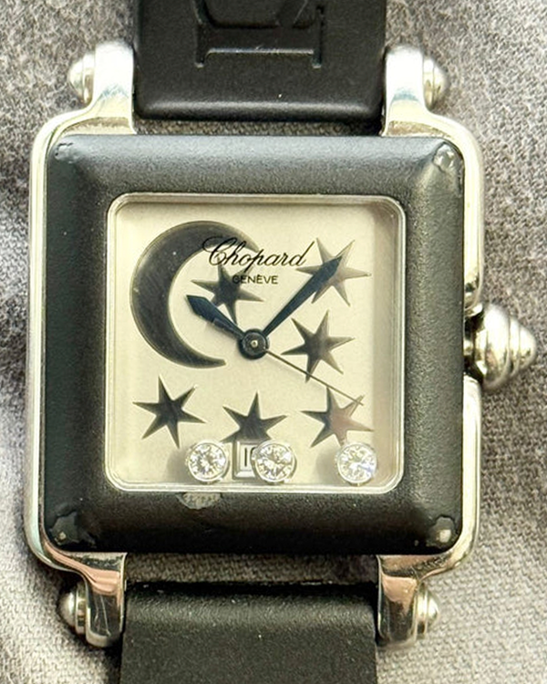 Chopard Happy Sport  "Be Happy 2" 27MM Quartz Silver Dial Rubber Strap (8896)