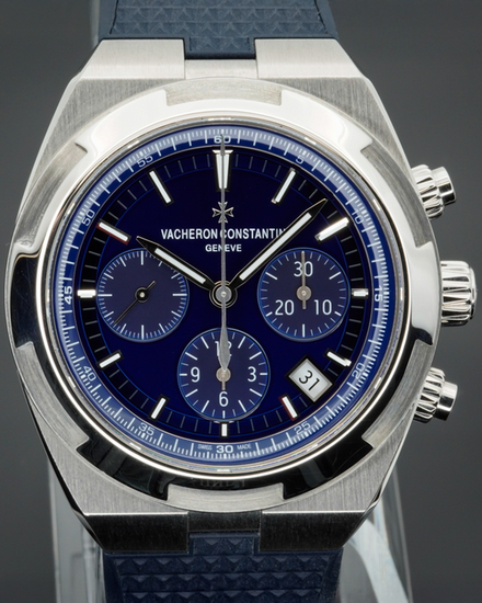 2019 Vacheron Constantin Overseas Chronograph 42.5MM Blue Dial Rubber Strap (5500V/110A-B148)