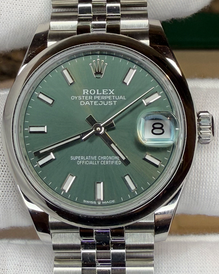 2025 Rolex Datejust 31MM Green Dial Jubilee Bracelet (278240)