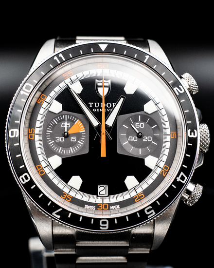 2010 Tudor Heritage Chrono 42MM Grey Dial Steel Bracelet (70330N)