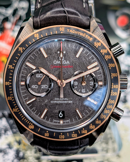 2022 Omega Speedmaster Dark Side of the Moon "Grey Side" 44.25MM Meteorite Dial Leather Strap (311.63.44.51.99.001)