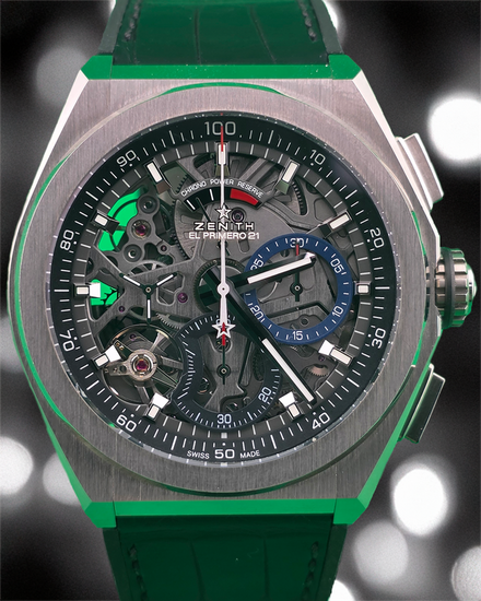 Zenith Defy El Primero 21 44MM Skeleton Dial Leather Strap (95.9000.9004/78.R582)