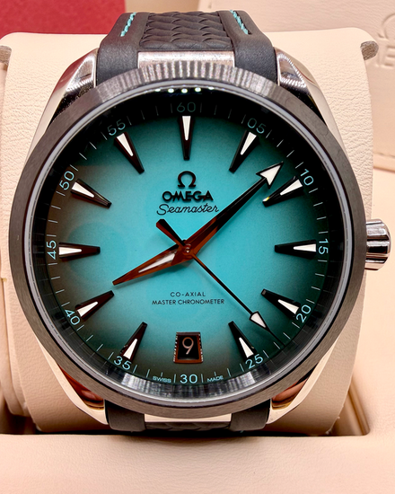 2025 Omega Seamaster Aqua Terra 150M 41MM Turquoise Dial Rubber Strap (220.32.41.21.03.001)