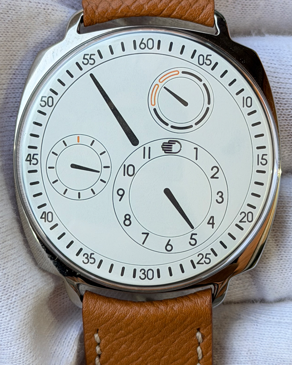 Ressence Type 1 Slim 42MM White Dial Leather Strap (Type 1SR)