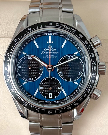Omega Speedmaster Racing 40MM Blue Dial Steel Bracelet (326.30.40.50.03.001)