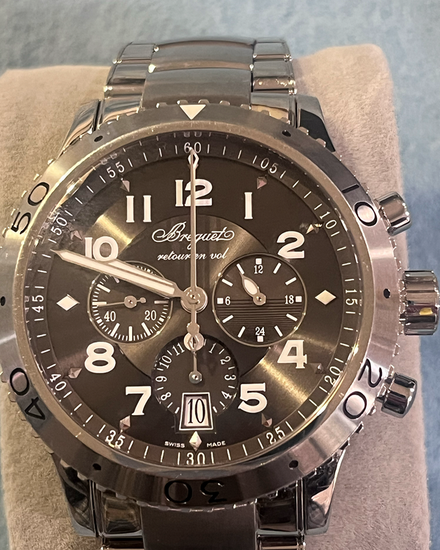 2021 Breguet Type XXI Chronograph 42MM Grey Dial Steel Bracelet (3810ST/92/SZ9)
