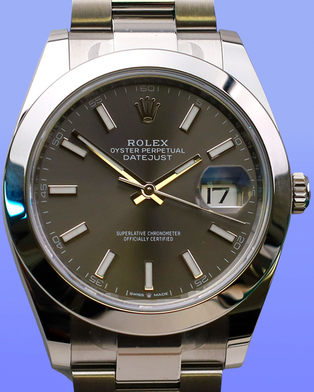 2025 Rolex Datejust 41MM Slate Dial Oyster Bracelet (126300)