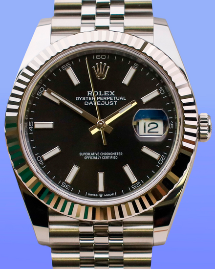 2025 Rolex Datejust 41MM Black Dial Jubilee Bracelet (126334)