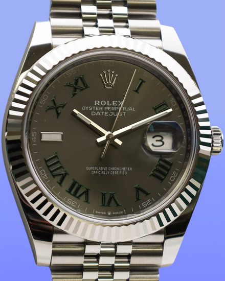 2025 Rolex Datejust "Wimbledon" 41MM Slate Dial Jubilee Bracelet (126334)