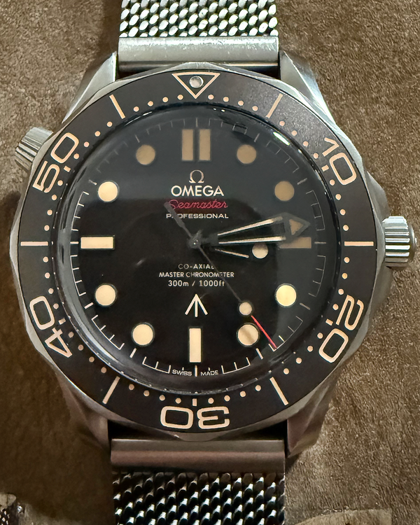 2023 Omega Seamaster Diver 300M "No Time To Die" 007 Edition 42MM Brown Dial Titanium Bracelet (210.90.42.20.01.001)