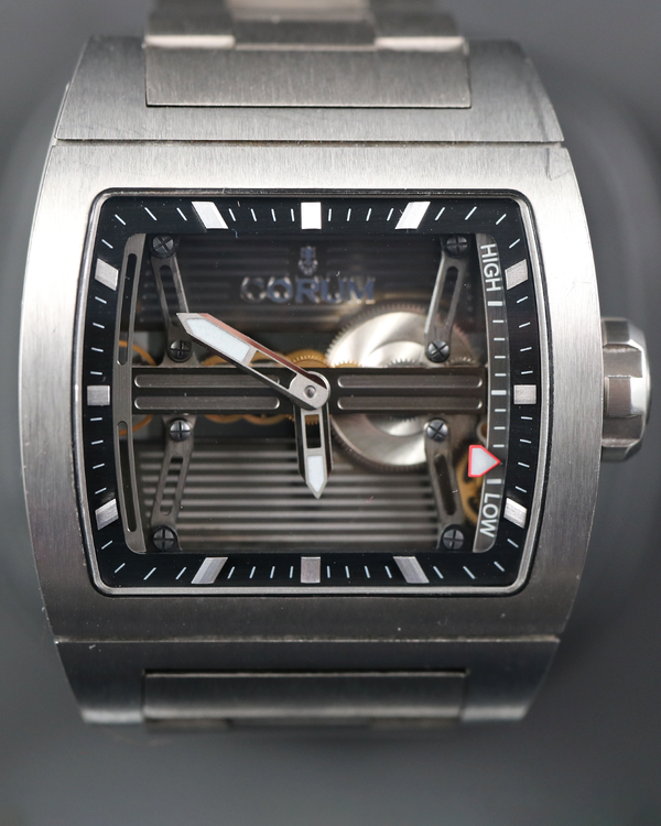 Corum Dual Ti-Bridge 42MM Skeleton Dial Titanium Bracelet (107.201.04/V250 0000)