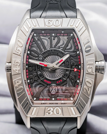 Franck Muller Conquistador GPG Sport 38MM Grey Dial Rubber Strap (8900 SC DT GPG TTGR)