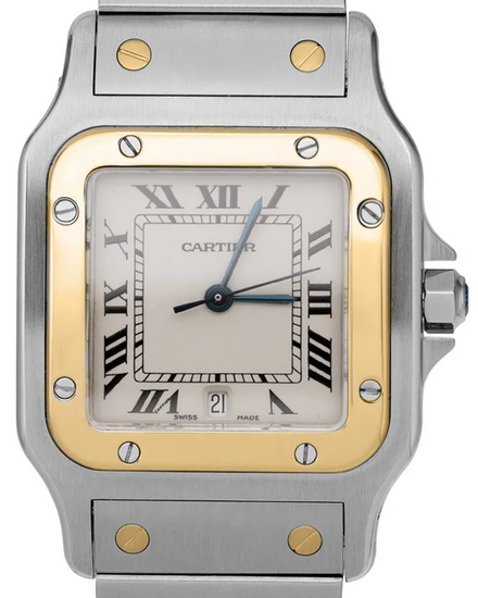Cartier Santos Galbée 29MM Quartz White Dial Two-Tone Bracelet (187901)